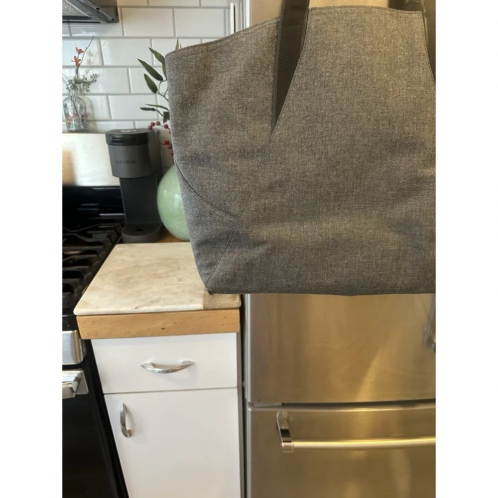 Lululemon All Day Lg Tote Go Wild Purse Gray/black 6pckt Boat Baby Gym Vacay